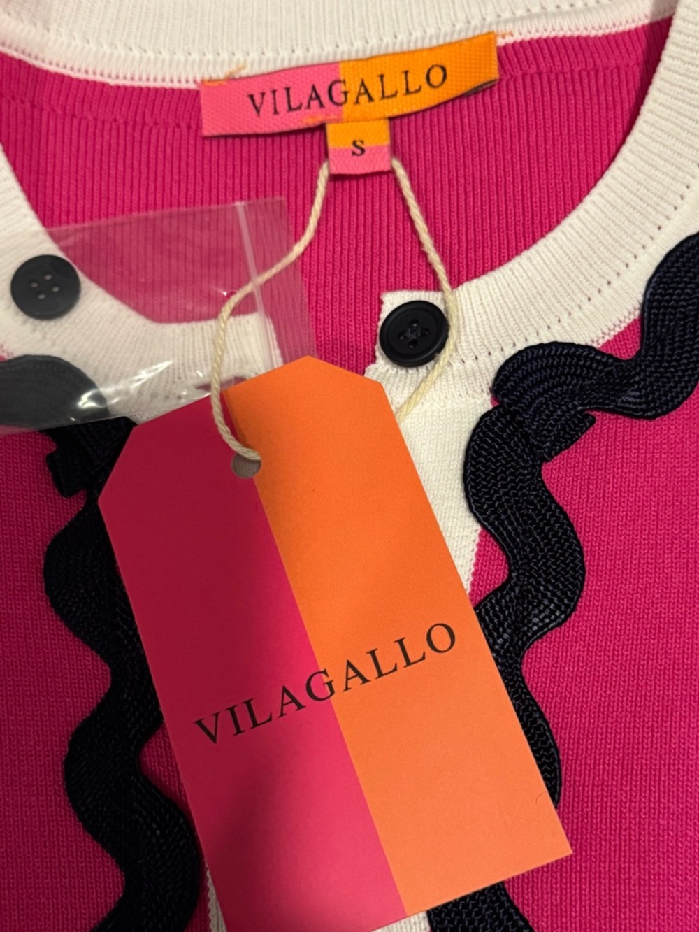 Vilagallo Ondulina Cardigan in Rosa - NWT! - Picture 6 of 6